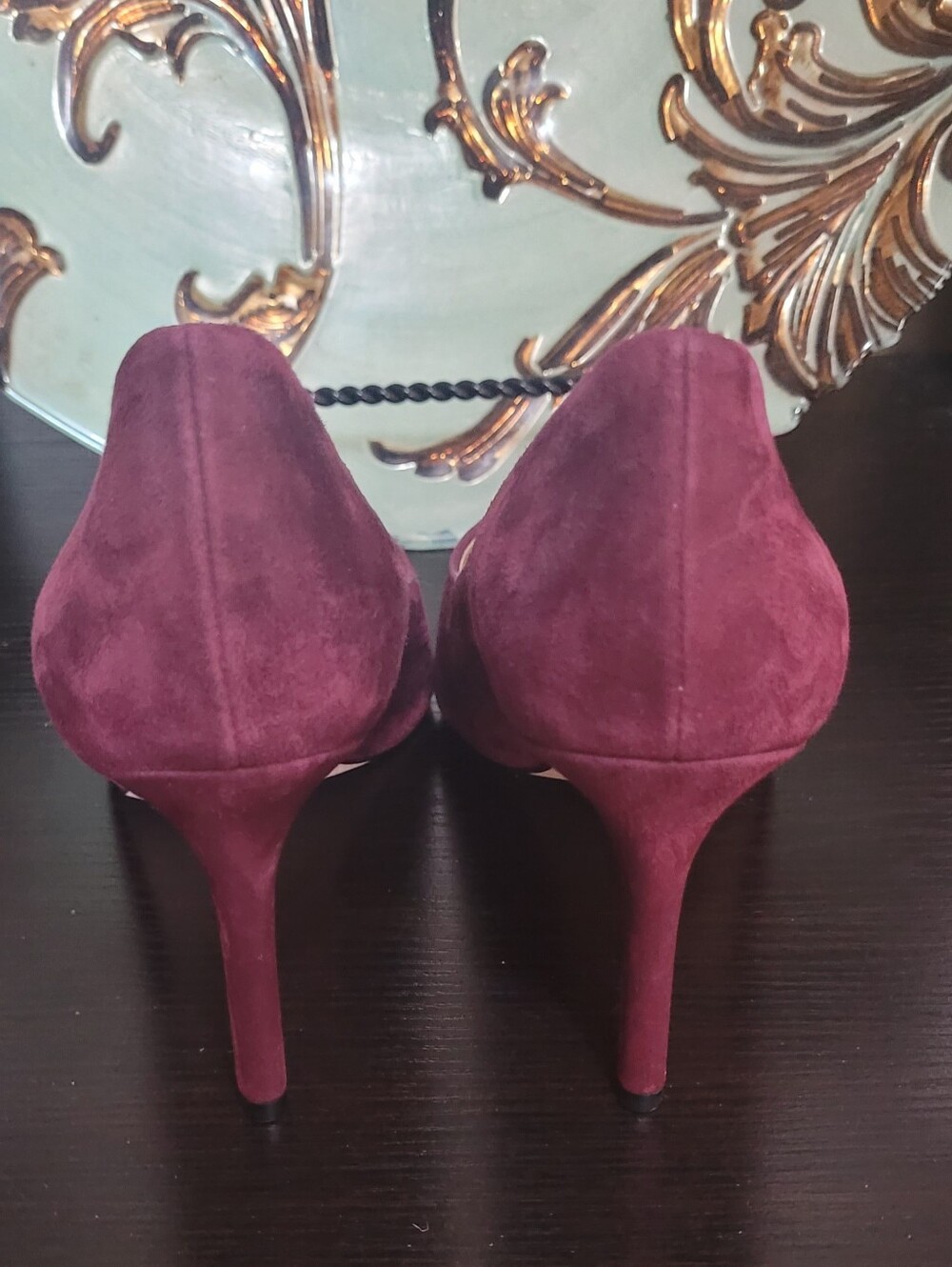 Tory Burch "Elana" Suede Pumps - Picture 4 of 9